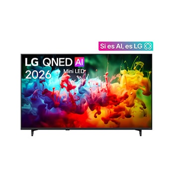 Vista frontal de Pantalla 85 pulgadas LG QNED evo AI Mini LED QNED74 4K SMART TV webOS 2026 85QNED74BSA